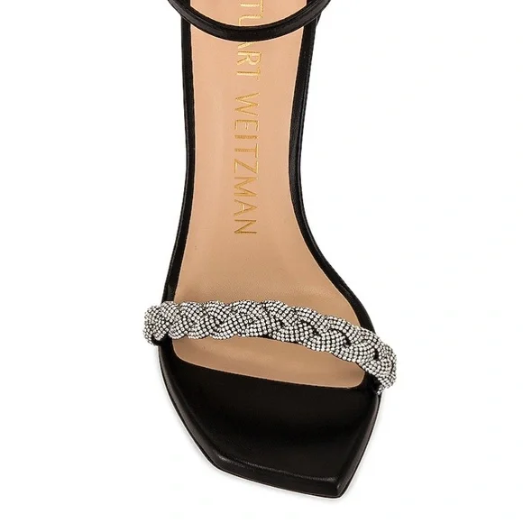 Stuart Weitzman NUDIST GLAM 100 HIGH SHINE Sandal High Heel - Picture 4 of 16